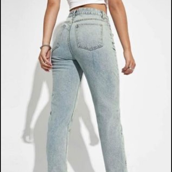 SHEIN Mom Jeans BNWOT - Picture 3 of 5